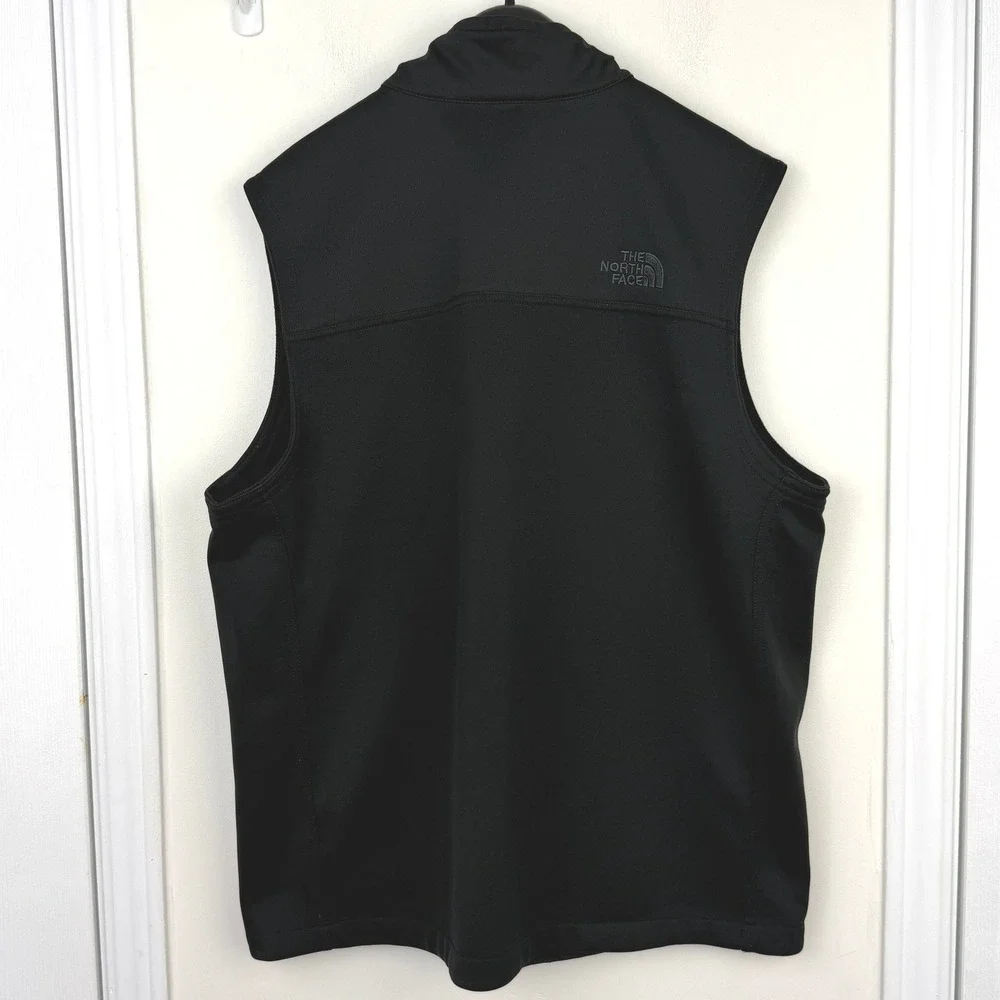 The North Face WindWall Vest Mens Large Solid Black Softshell Apex No Logos